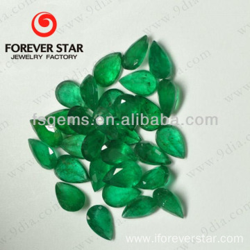 Pear Shape 6*4mm Natural Emerald Stone Prices